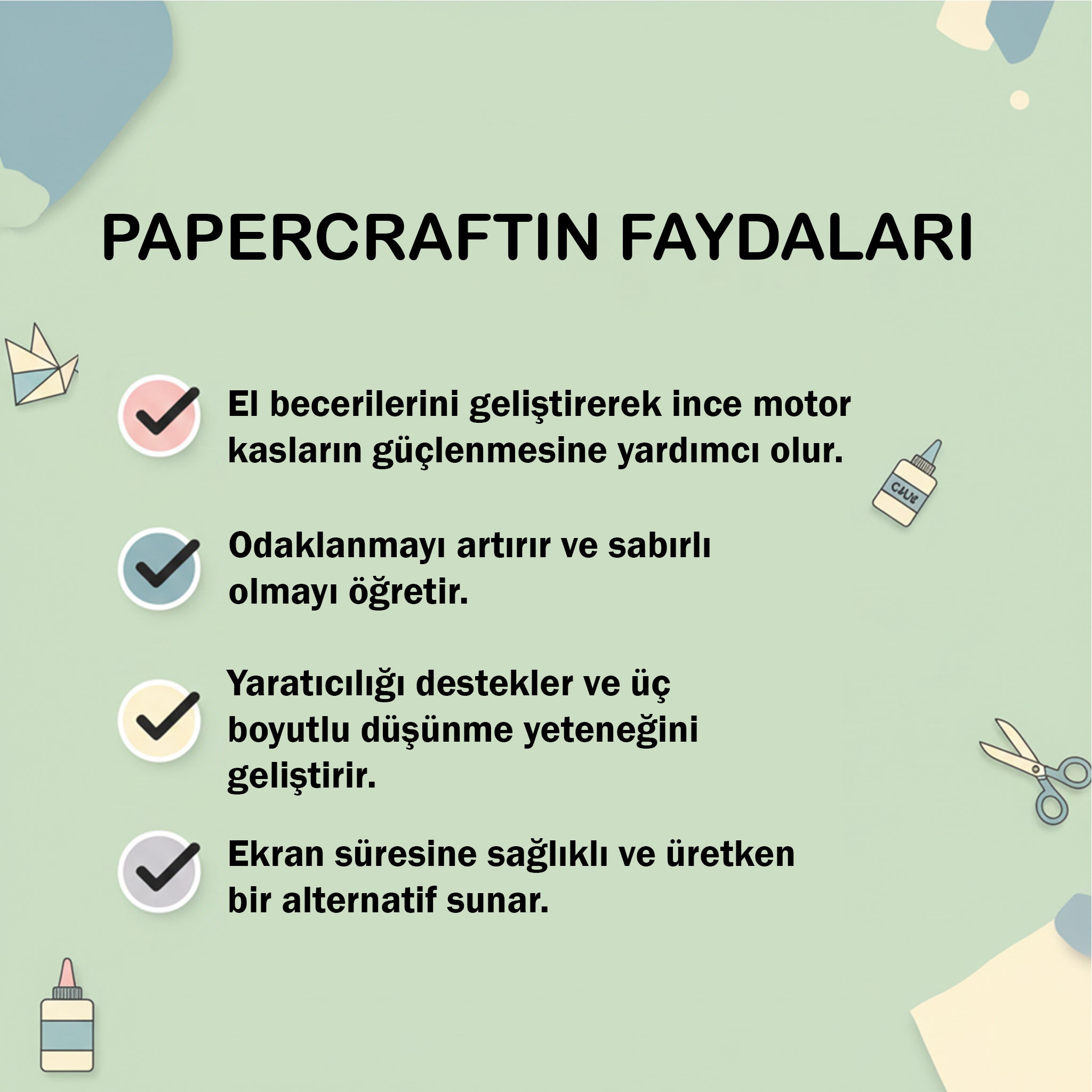 Sevimli Patiler Kağıt Katlama Seti - Köpek Temalı Papercraft Seti