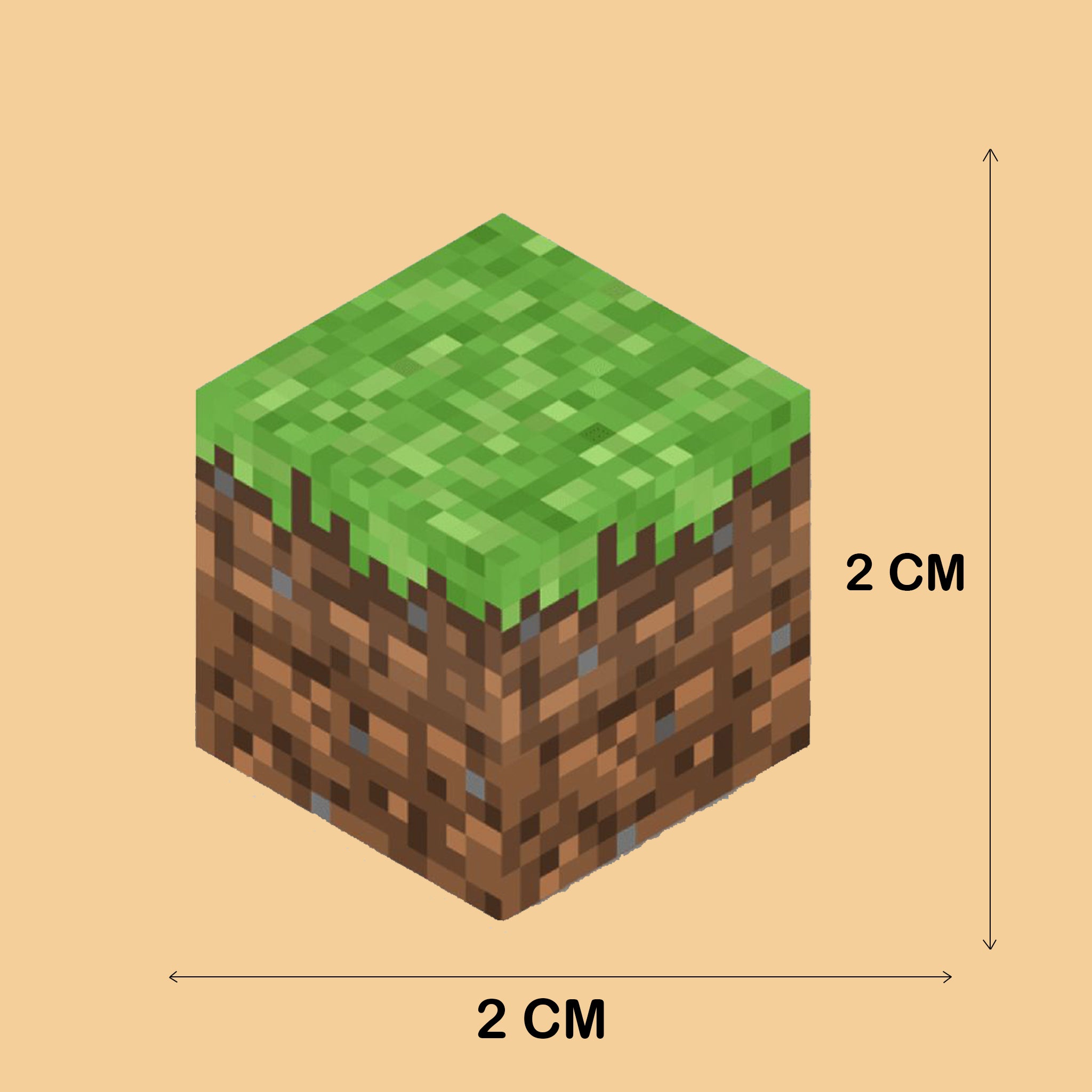 Piksel Blok kağıt Katlama Seti - Küp Temalı Papercraft Set